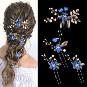Pearl Flower Bridal Wedding Hairpin