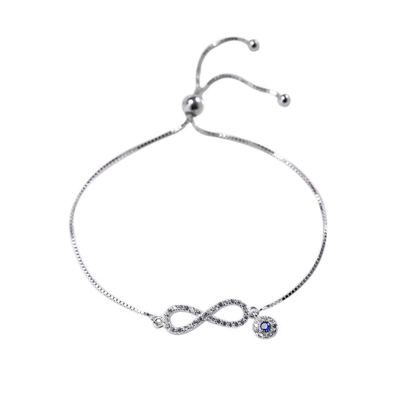 Silver Infinity Mobius Bracelet