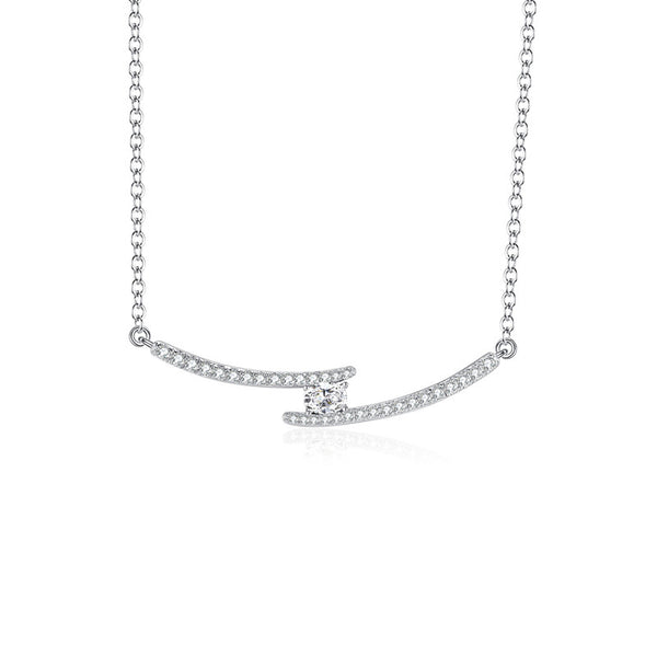 Silver Smile Pendant Necklace