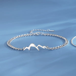 Mountain Ocean Matching Couple Bracelet