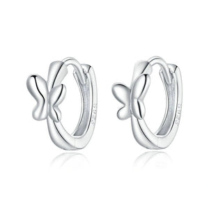 Dainty Butterfly Huggie Hoop Earrings