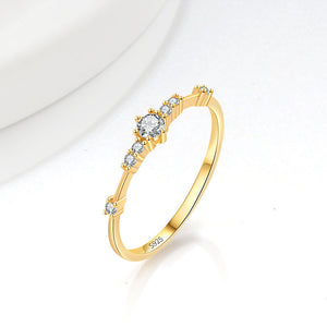 Dainty Seven Stones Band Ring