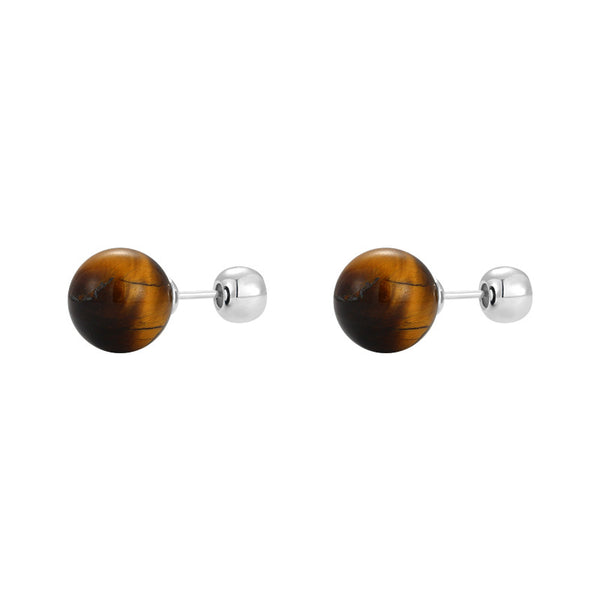 Round Ball Stud Earrings