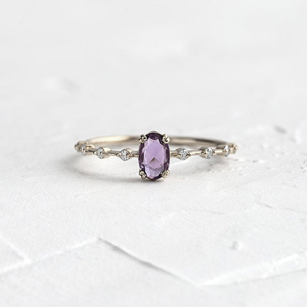 Purple Zircon Stackable Ring