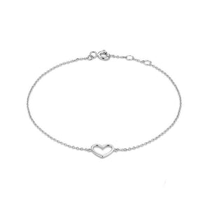 Dainty Heart Charm Stacking Bracelet