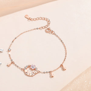 Pink Cherry Blossom Mountain Bracelet