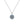 Load image into Gallery viewer, Silver Evil Eye Charm Necklace
