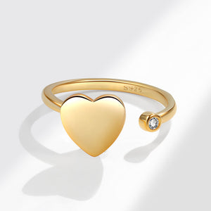 Heart Anxiety Fidget Spinner Stacking Ring