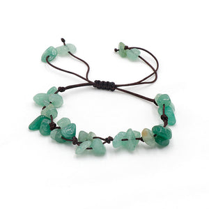 Crystal Stone Braid Rope Cord Bracelet