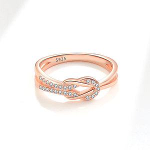 Dainty Knot Plain Split Shank Ring