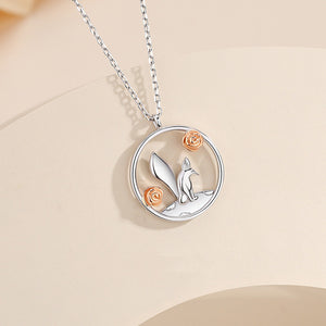 Little Prince Fox Matching Couple Necklace