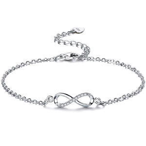 Mobius Strip Infinity Charm Stacking Bracelet