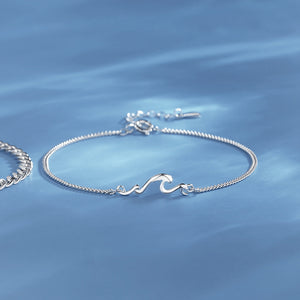 Mountain Ocean Matching Couple Bracelet