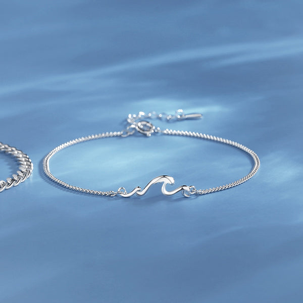 Mountain Ocean Matching Couple Bracelet