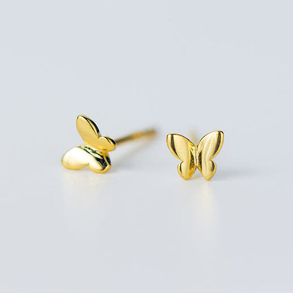 Tiny Butterfly Stud Earrings