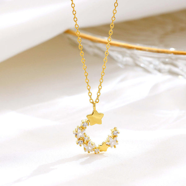 Star Moon Pendant Necklace