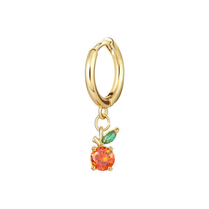 Fruit Dangle Drop Small Hoop Earrings
