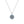 Load image into Gallery viewer, Silver Evil Eye Charm Necklace
