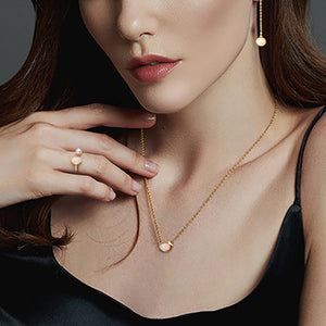 Oval Opal Cabochon Bird Pendant Necklace