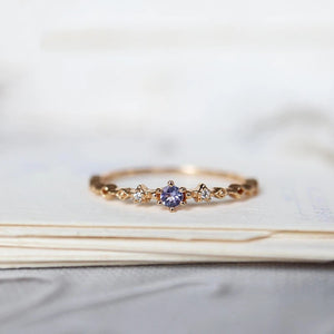 Dainty Star Eternity Stacking Band Ring