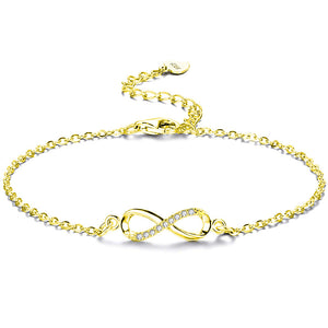 Mobius Strip Infinity Charm Stacking Bracelet