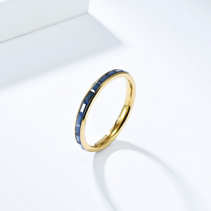 Natürlicher Opal-Stapelring mit dünnem Bypass