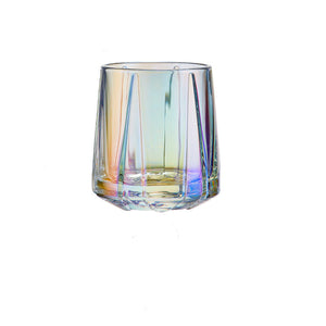 Color Stripe Hexagonal Drinking Glass