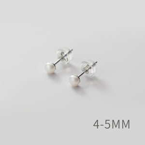 Pink Freshwater Pearl Wedding Stud Earrings