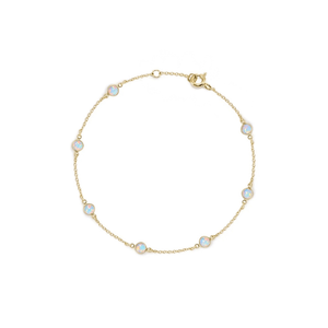Vintage Opal Charm Stacking Station Bracelet