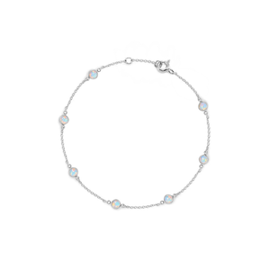 Vintage Opal Charm Stacking Station Bracelet
