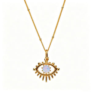 Evil Eye Birthstone Talisman Pendant Necklace