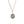 Botanical Blue Enamel Pearl Charm Necklace