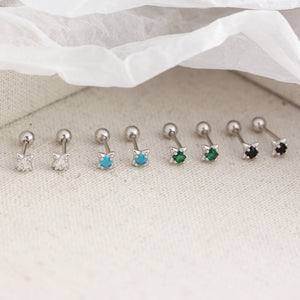 Tiny Star Cartilage Screw Back Stud Earrings