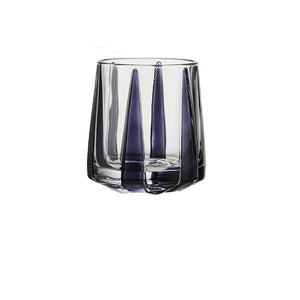Color Stripe Hexagonal Drinking Glass