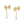 Dainty North Star CZ Chain Drop Stud Earrings
