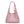 Woven Leather Knot Accent Shoulder Handbag