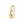 Elegant Gold Tulip Flower Open Hook Earrings