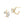 Asymmetric Geometric CZ Open Hoop Earrings