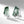 Geometric Moss Agate Textured Stud Earrings