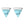 Small Triangle Natural Turquoise Stud Earrings