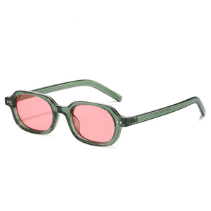 Retro Ergonomic Thick Frame Oval Sunglasses