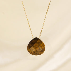 Crystal Raw Stone Pendant Necklace