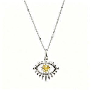 Evil Eye Birthstone Talisman Pendant Necklace