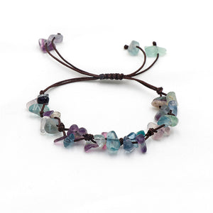 Crystal Stone Braid Rope Cord Bracelet