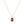 Dainty Oval Enamel Tiny CZ Pendant Necklace