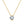 Round Moissanite Half-Bezel Charm Necklace