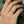 Green CZ Textured Olive Leaf Twig Band Ring