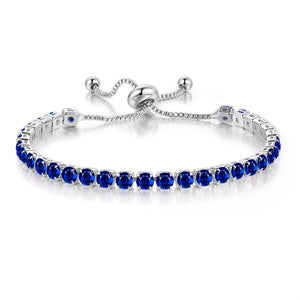 Custom Birthstone Wedding Tennis Bracelet