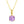 Minimalist Cushion Gemstone Charm Necklace