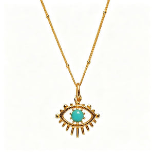Evil Eye Birthstone Talisman Pendant Necklace